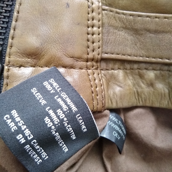 Wilsons Leather asymmetric moto biker jacket - Picture 7 of 12